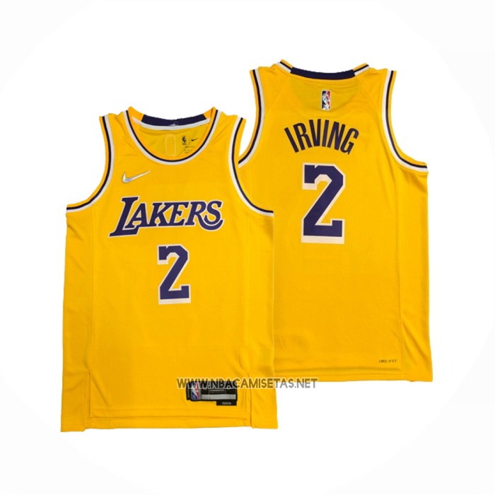 exposición Sumergir paraguas Camiseta NBA Kyrie Irving Los Angeles Lakers 75th Anniversary Silk Version  Amarilla 2022 | sptc.edu.bd