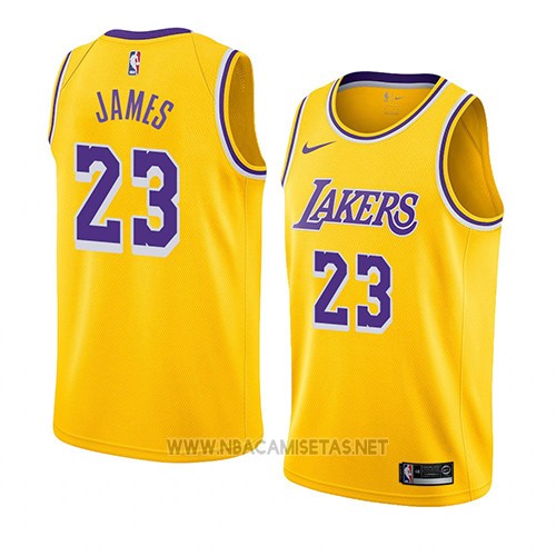 Camiseta Los Angeles Lakers Lebron NO 23 Icon