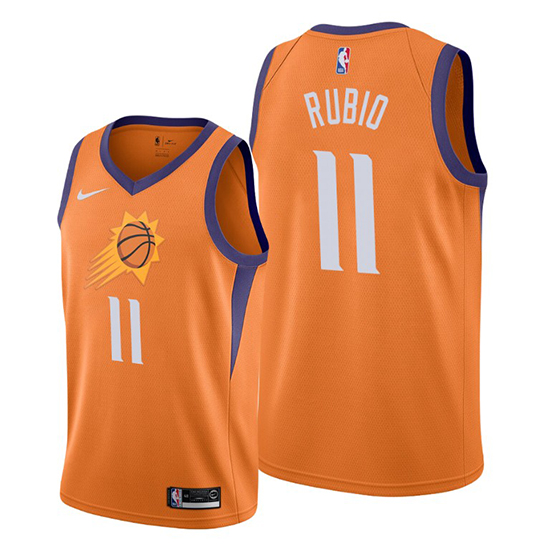 exageración Hospitalidad ballena azul Camiseta Phoenix Suns Ricky Rubio NO 11 Statement Naranja