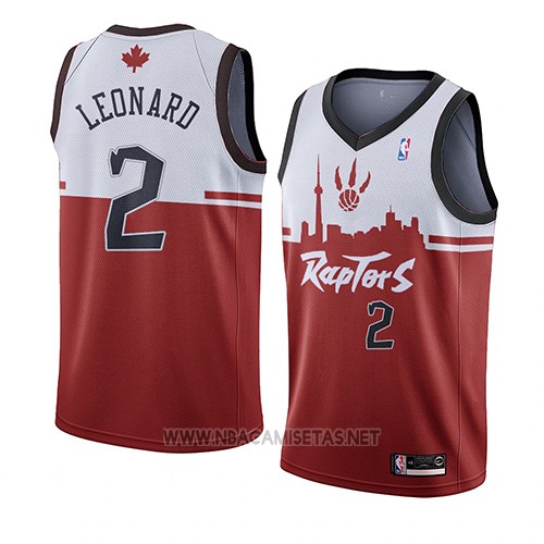 K&A Camiseta Kawhi Leonard Toronto Raptors Rojo,Camiseta Kawhi Leonard Earned Edición Swingman 