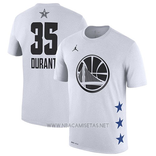 Camiseta Manga Corta Kevin All Star 2019 Golden State Warriors Blanco