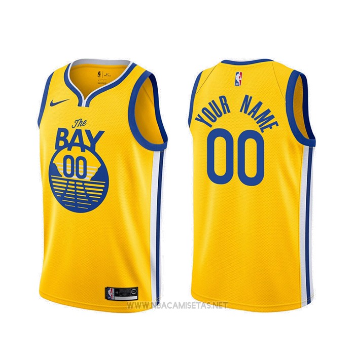 Camiseta Golden State Warriors Personalizada 2019-20 Oro