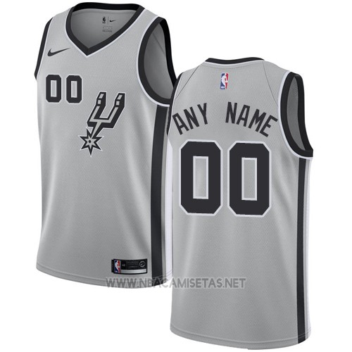 Camiseta San Antonio Nike Personalizada 17-18 Gris